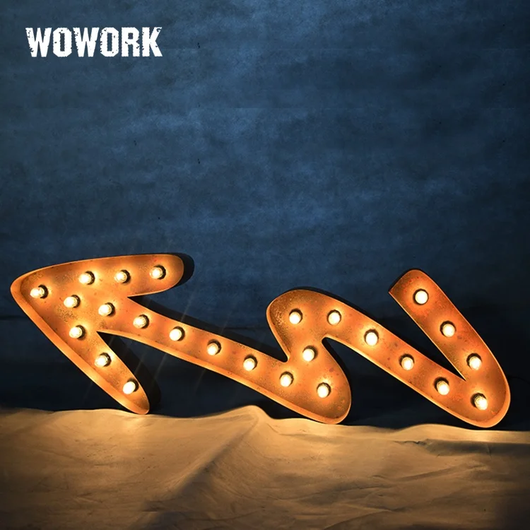 
WOWORK Las Vegas photography decor waterproof led letter props lighted lamp 