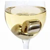 The 6 pcs oval stainless steel whiskey stones set with custom wood box available for gift