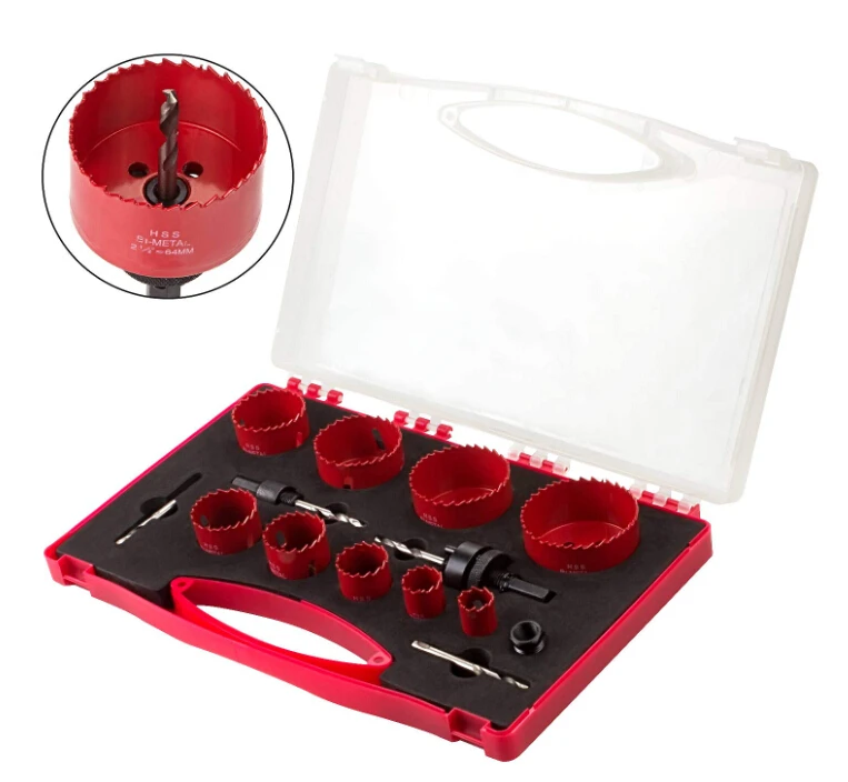 
14pcs bi-metal hole saw kit set for metal 