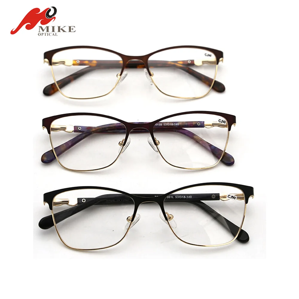 

Fashion designer CE slim metal optical reading glasses for women