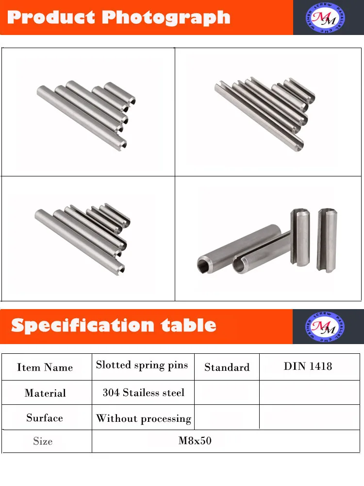 5mm M5 x 24 Stainless Steel Slotted Spring Tension Pins Sellock Roll Pins DIN 1481-5 Pack