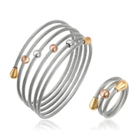

S-208 XUPING ring multi-layer bangle jewelry set