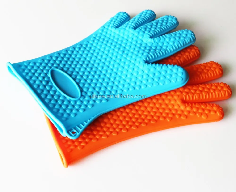 Food Grade Durable Heat Insulating Resistant Silicone Cooking Gloves