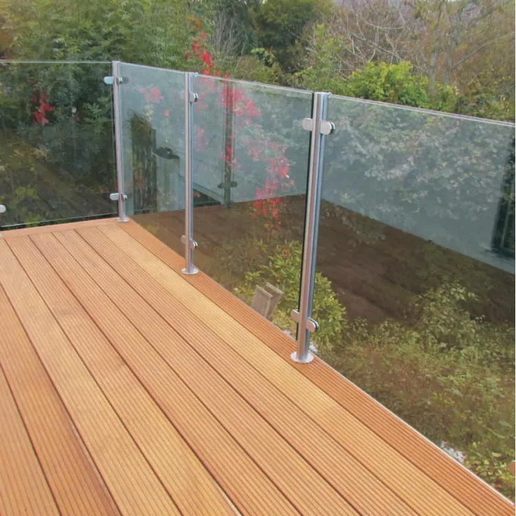 Semi Frameless Aluminium Balustrade Stainless Steel Glass Railing ...