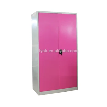 Metal Wardrobe Clothing Storage Cabinet 2 Door Customized India