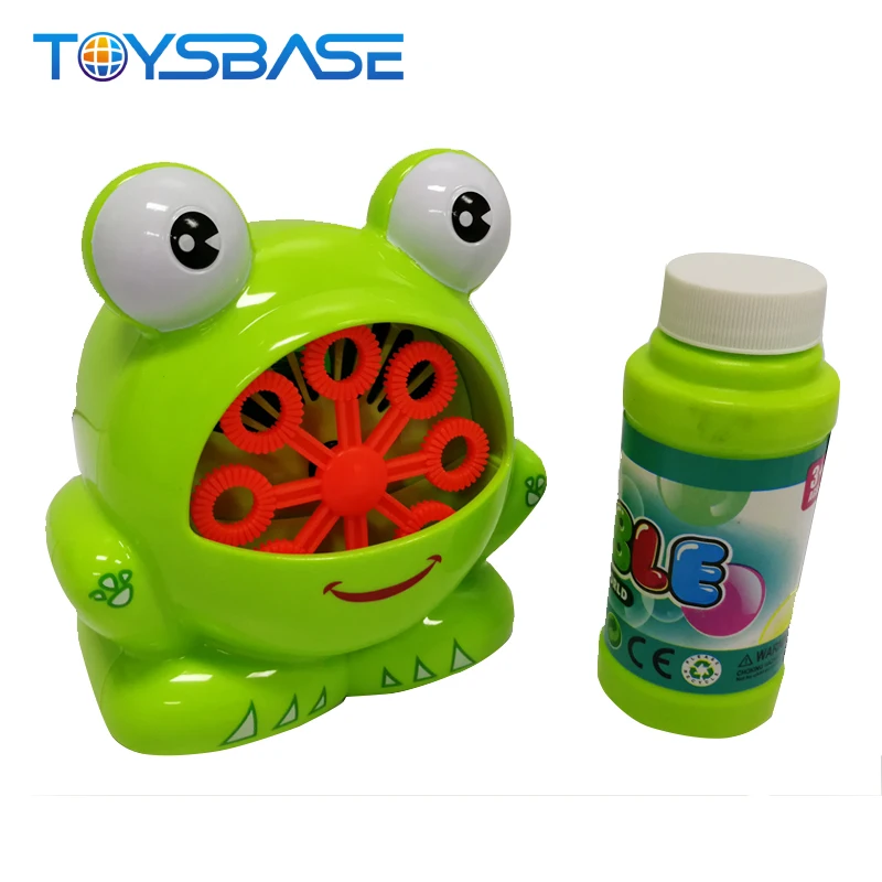 Wholesale Bubble Gun Toy Electric Animals Frog Shaped Bubble Blower