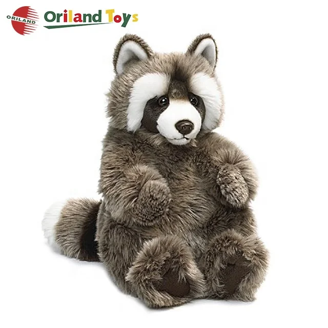 realistic raccoon stuffed animal