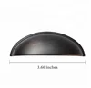 Wekis Oil Rubbed Bronze Cabinet Hardware Bin Cup Drawer Handle Pull - 3" Inch (76mm) Hole Centers