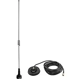Tram 1181 1250 Amateur Dual-Band NMO 18.5 inch Antenna VHF 140-170 & UHF 430-470 MHz for Mobile Radios 2 Meter 70 Centimeters w/ PL-259 UHF Mount 