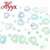 HYYX 2018 fashion heart shape 30mm flat bulk loose decorative designs sequins