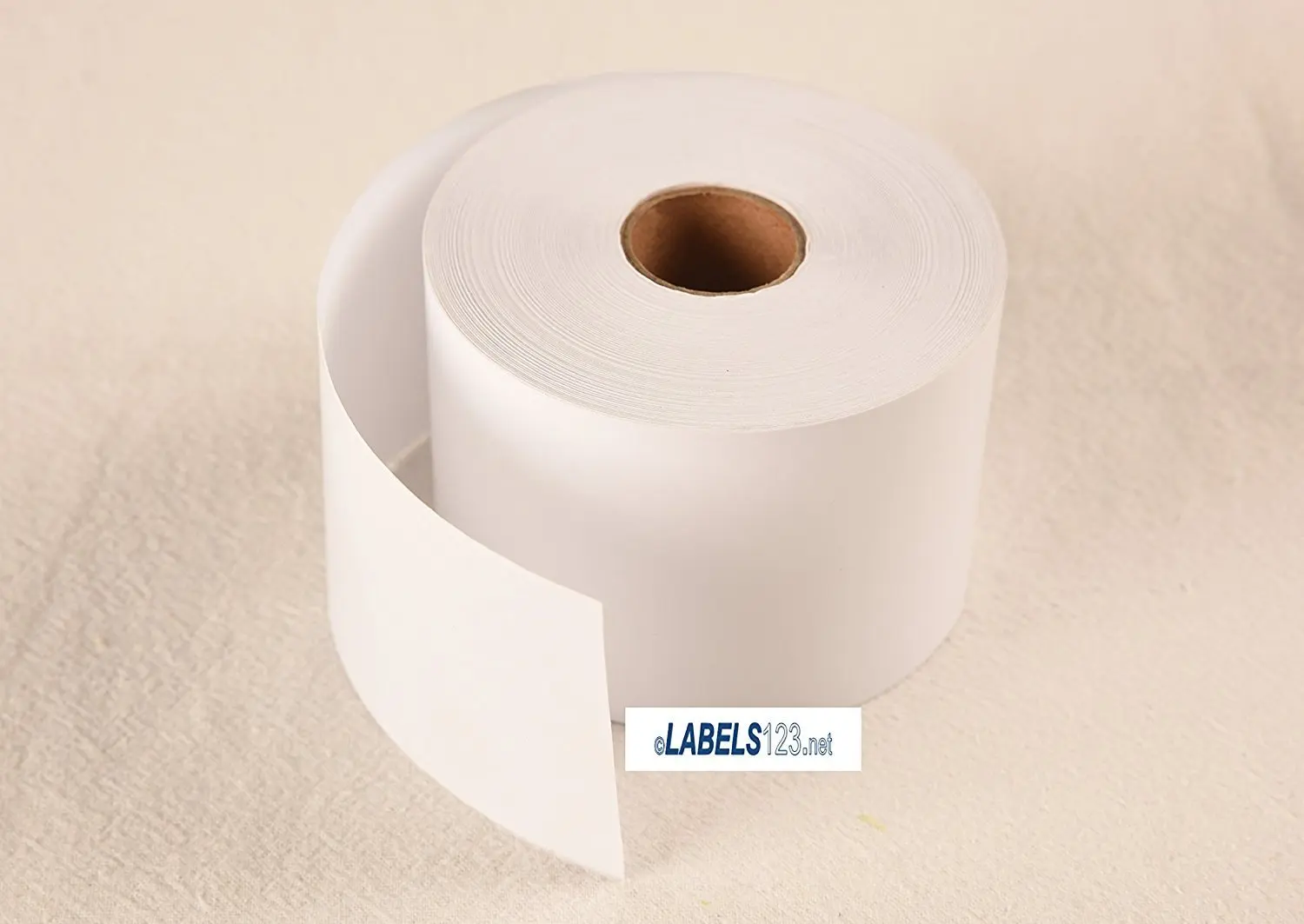 2 Dymo Compatible Rolls Non-adhesive Continuous Receipt Paper Price Tag Rolls White 450 Twin Turbo 30270