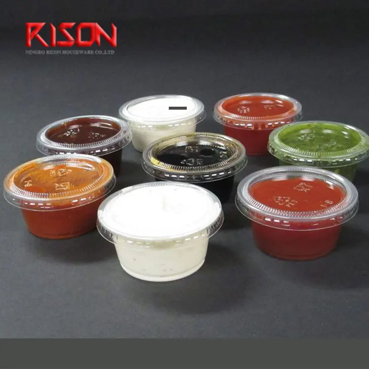 Best Price Clear Food Grade Ps Plastic Portion Sauce Cup With Lids