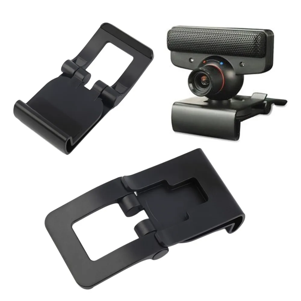 

Black TV Clip Bracket Adjustable Mount Holder Stand For Sony Playstation 3 PS3 Move Controller Eye Camera Wholesale