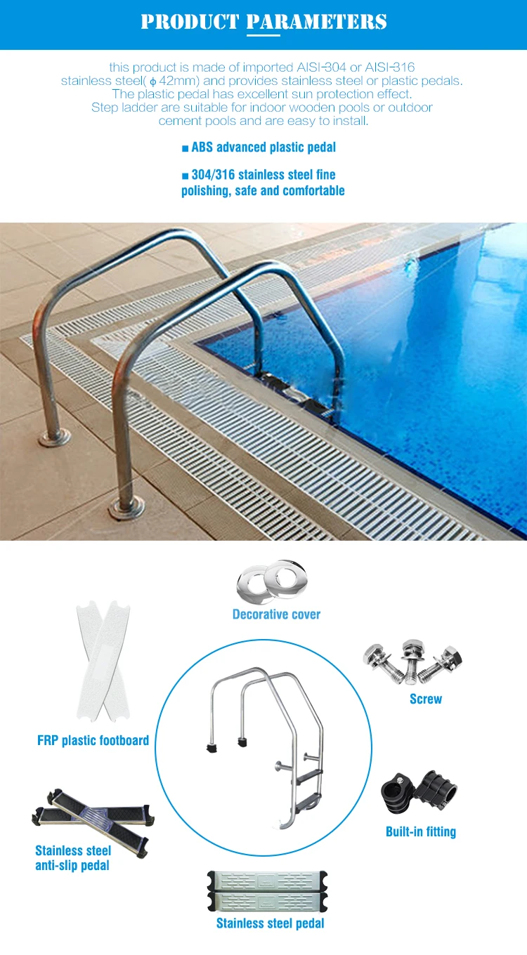 Swimline SW87902 Inground Swimming Pool Ladder Replacement Rubber