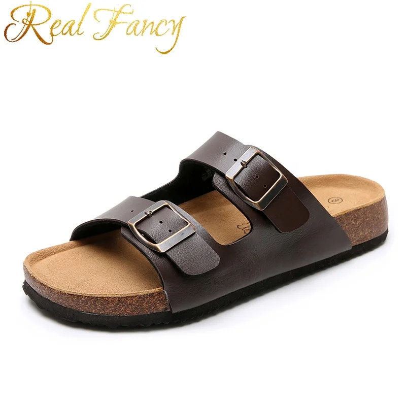 

Latest Men Casual Sandals Slipper Pu Slipper Men Slippers Summer, Black,brown