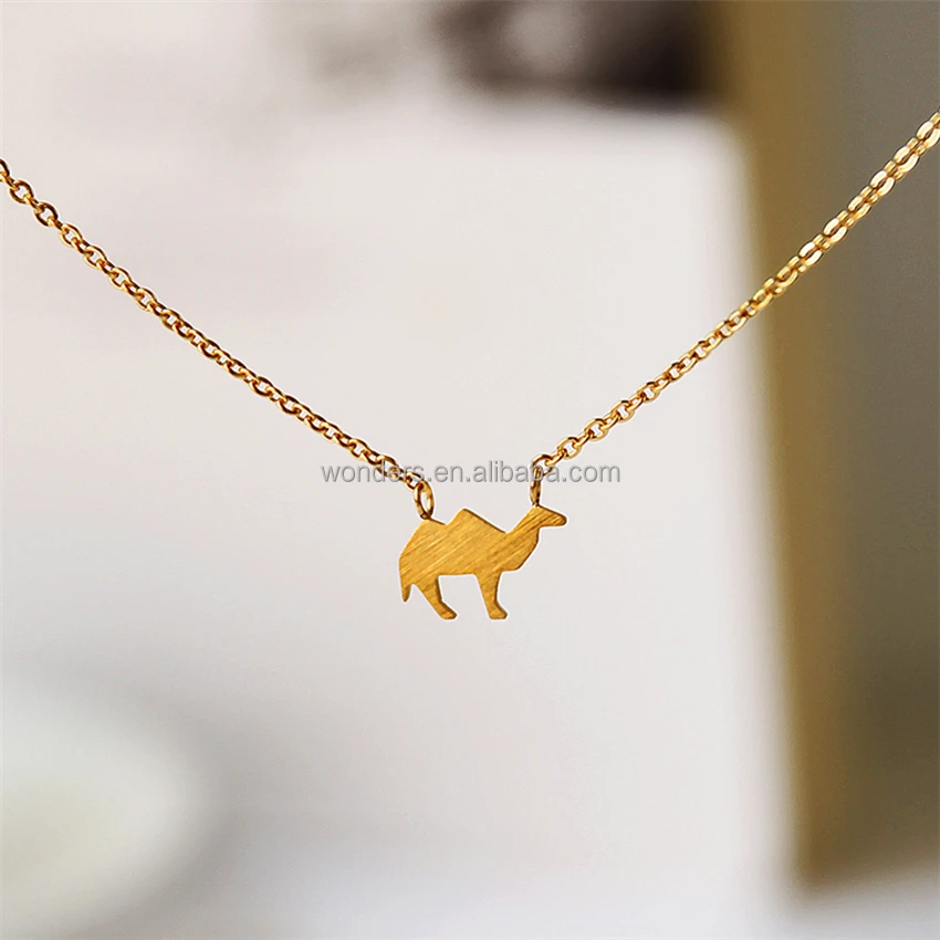 

Gold plated Camel Necklace Jewelry Stainless Steel Friendship necklace