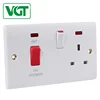 Green and eco-friendly Super Brightness electric cooker wall switch with socket