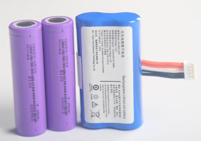 Custom Rechargeable 2s1p 7.4v 18650 Lithium Ion Battery Pack For Power ...