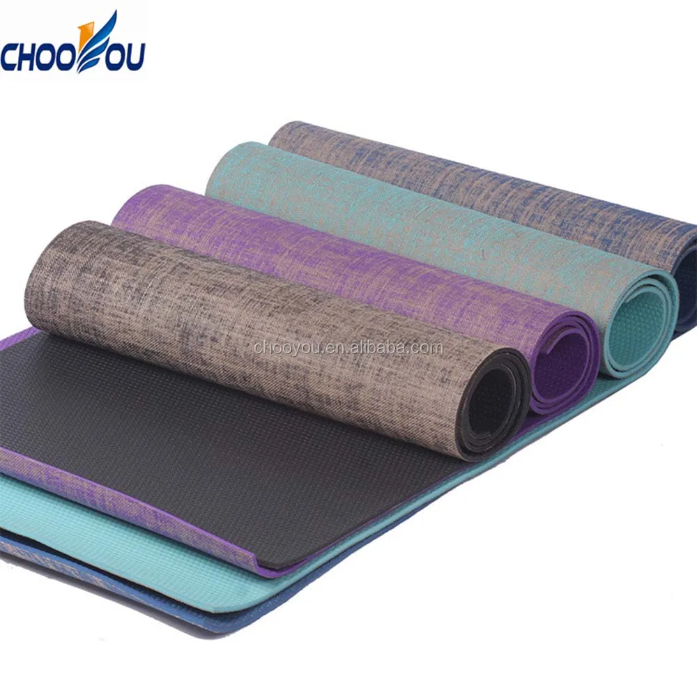 Eco Friendly Jute Hemp Rubber Yoga Mat With Logo Buy Hemp