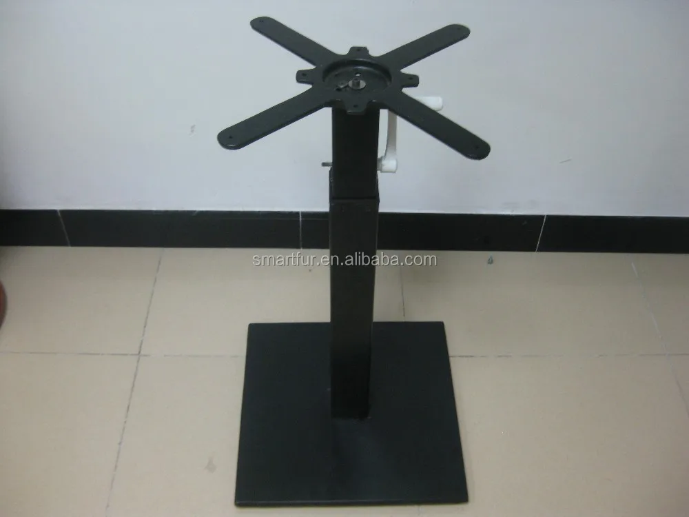 Industrial Hand Crank Height Adjustable Table Bases Metal Coffee Table Base Buy Metal Coffee