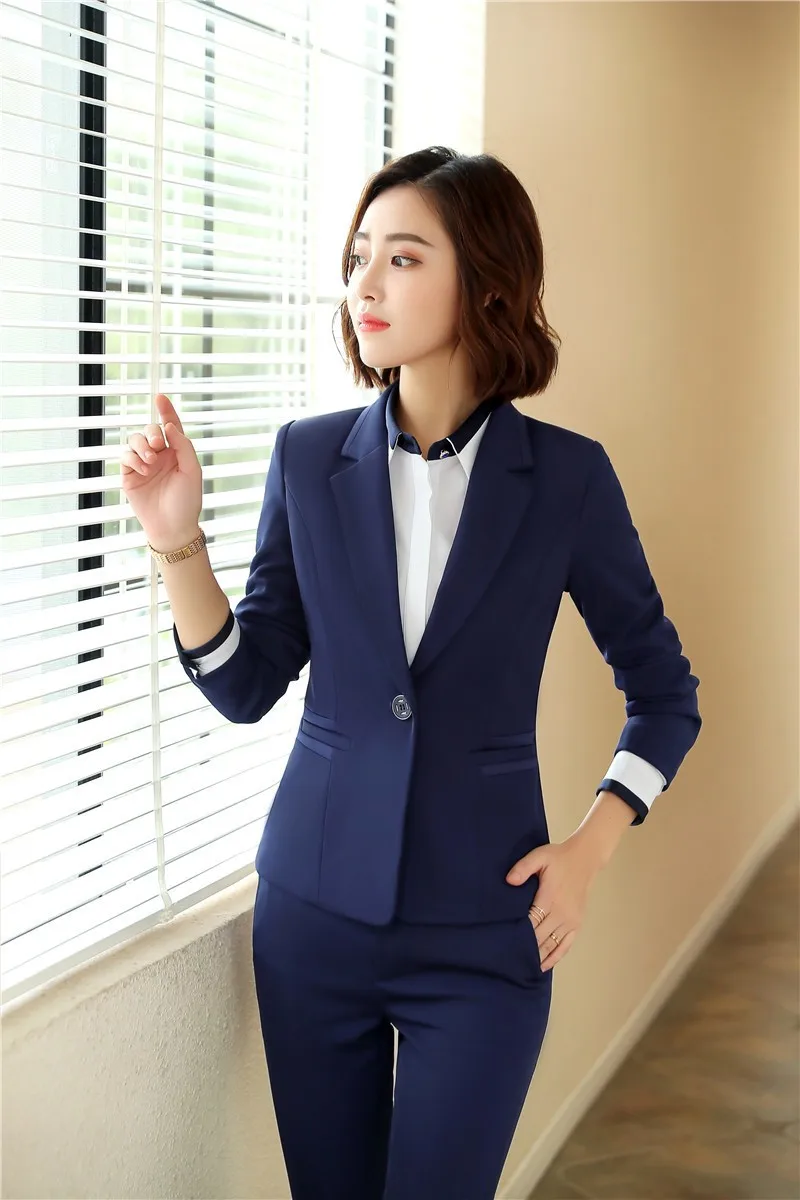 New Model Low Price Fabric Women's Suit Ladies Business Slim Fit Suit ...