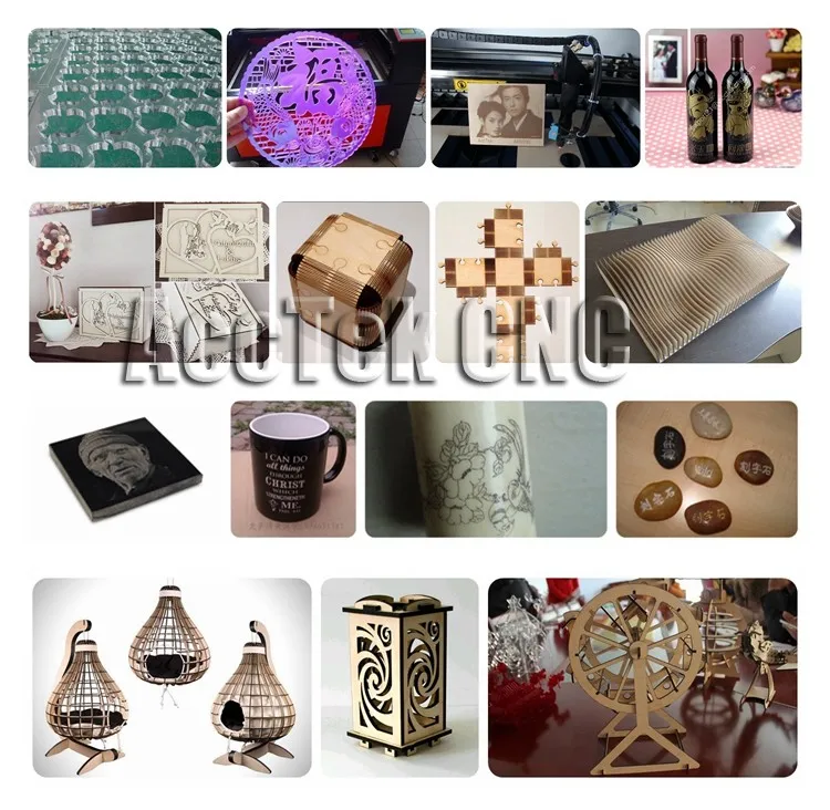 1610 co2 laser cutting machine sample 