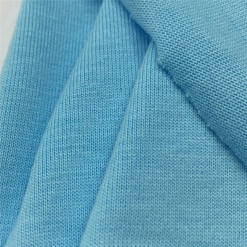 Hot Sale Top Quality Soild Dyed Cotton Jersey Fabric Combed Organic