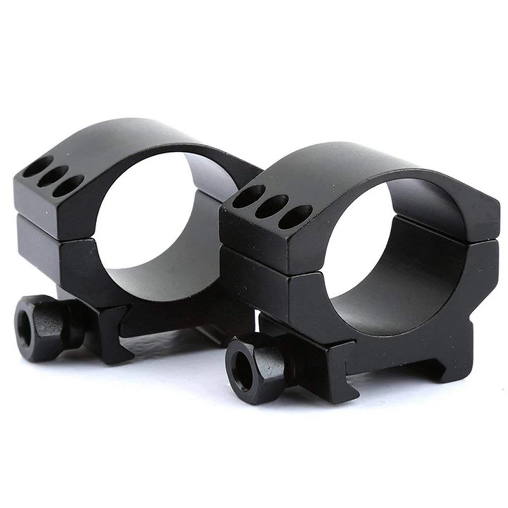 

Scope Ring Mount Full Metal Durable Extreme Low Rifle Scope Weaver Mount Rings Picatinny 30mm 2pcs, Black