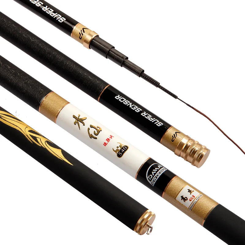 

NEW High Quality Super Light Hard 3.6m/4.5m/5.4m/6.3m/7.2m Telescopic Fishing Rod Carbon Fiber Hand Pole for Carp Fishing, See pictures