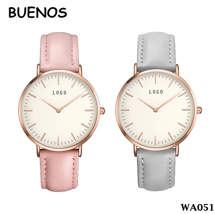 

2019 Latest Cheap Colorful OEM Leather Strap Quartz Wrist Couple Watches, 8 colors