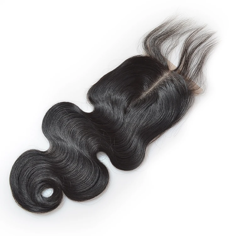 

Brazilian human hair with lace frontal closure, free parting frontal lace closure with bundles, virgin hair with closure, Natural black