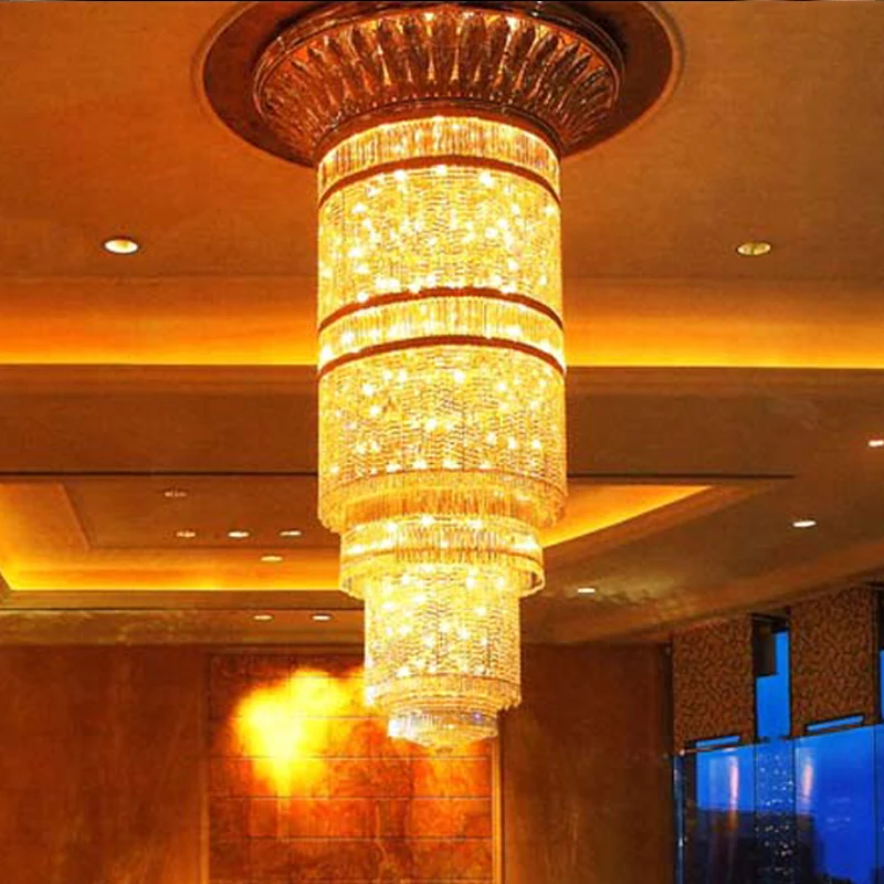 Classical Luxury American Diamond Shape Crystal Glass Pendant Chandelier Light Luxury Classical