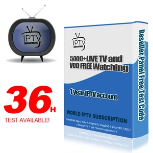 IPTV Account for Android TV Box 4K Reseller Panel iptv 30+ Countries 5000+ Live IPTV - Subscription France UK IT Brasil