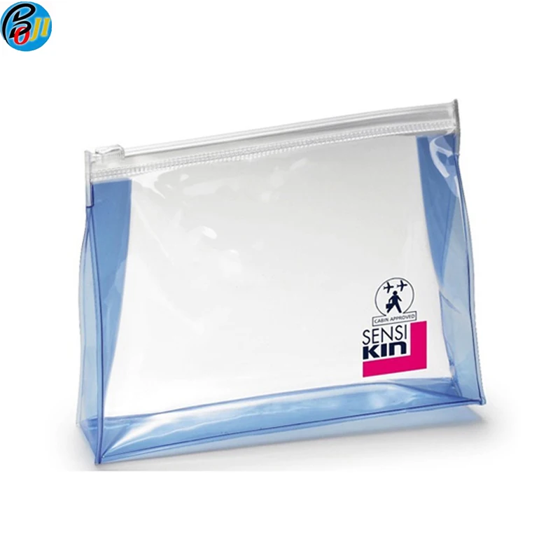 

Waterproof plastic Cosmetic Pouch Zippered Makeup Cosmetic Bag