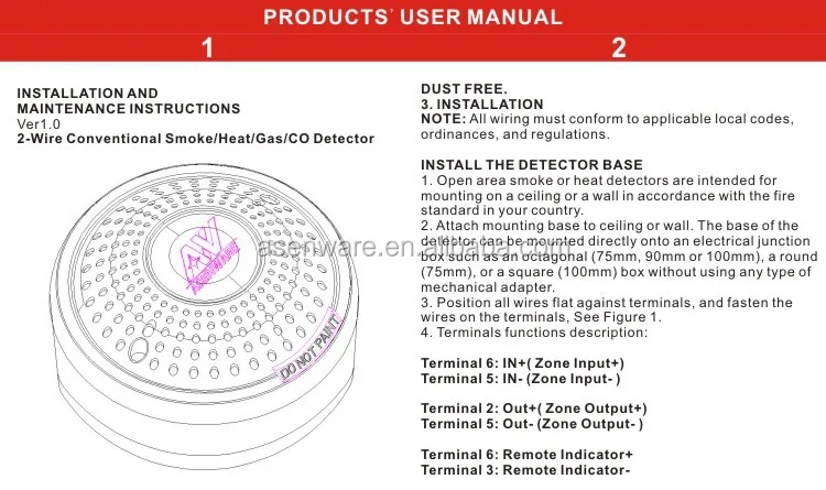 Combo Smoke Detector and Carbon Monoxide Alarms