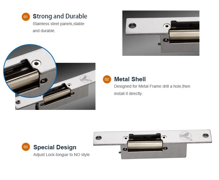 Narrowtype Electric Strike With Lock Status Output Ys131no