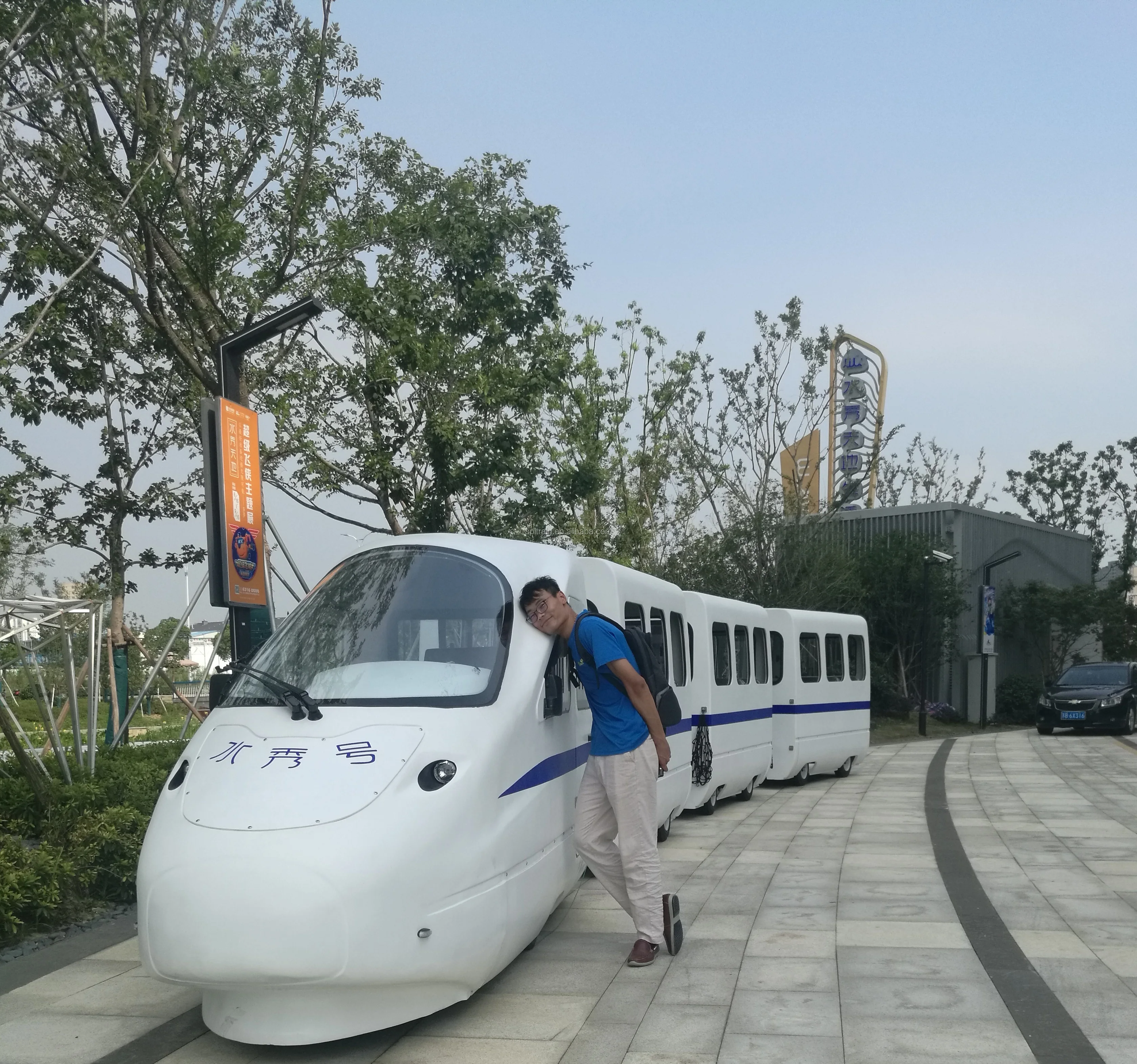 
Trackless Bullet Train for Shopping Mall 
