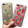 Mobile accessories pineapple pattern Soft Touch TPU phone case For Iphone 7