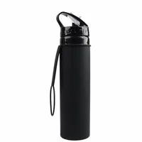 

Hot sale customized anti leak Large Capacity Portable soft Silicone water bottle