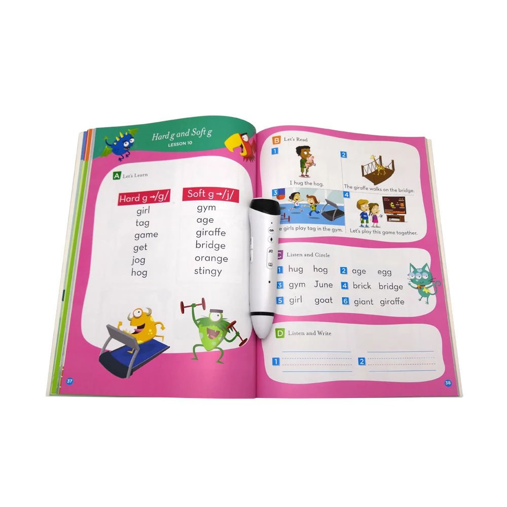 
English Alphabet Learning Toys ABC Books Learning Words Reading Pen 