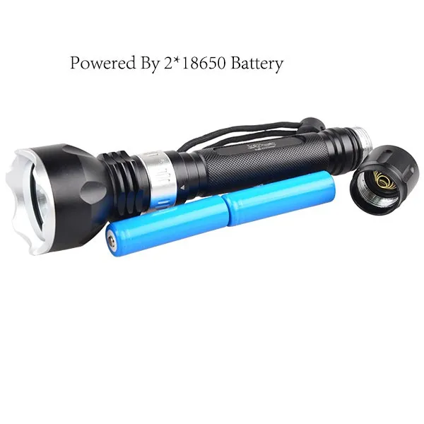 1000lumen T6 Lamp 10w LED Submarine Diving Flashlight White Yellow Red UV beam Underwater Torch