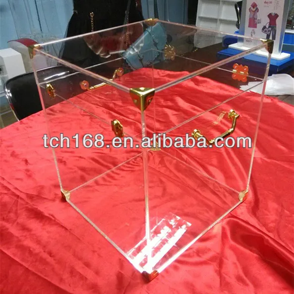 Wholesale Acrylic Trunk With Lock Storage Trunk Lucite Furniture