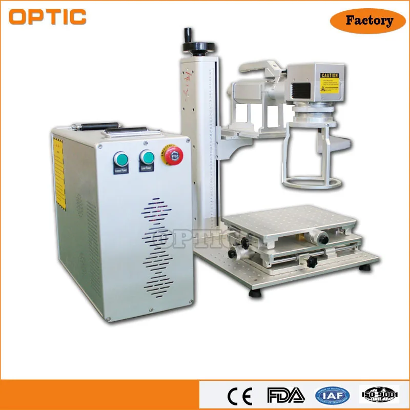 Air Cooling Sunglass/eyeglass/glasses Frame Fiber Laser Marking Machine