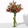 Wholesale artificial red rose flower tree plant for indoor decoration in 2019