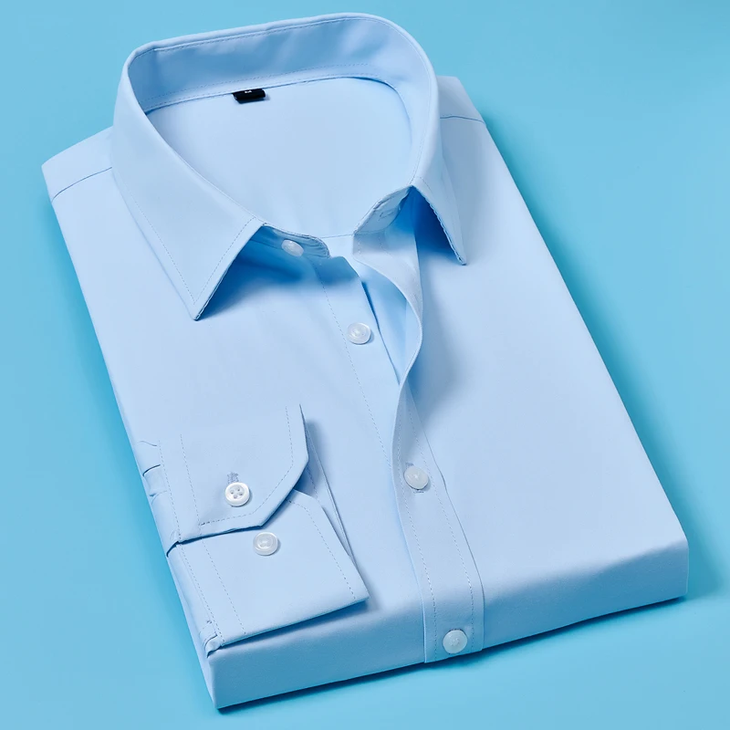 Casual Social Men long Sleeve Business Slim Fit Office Shirt