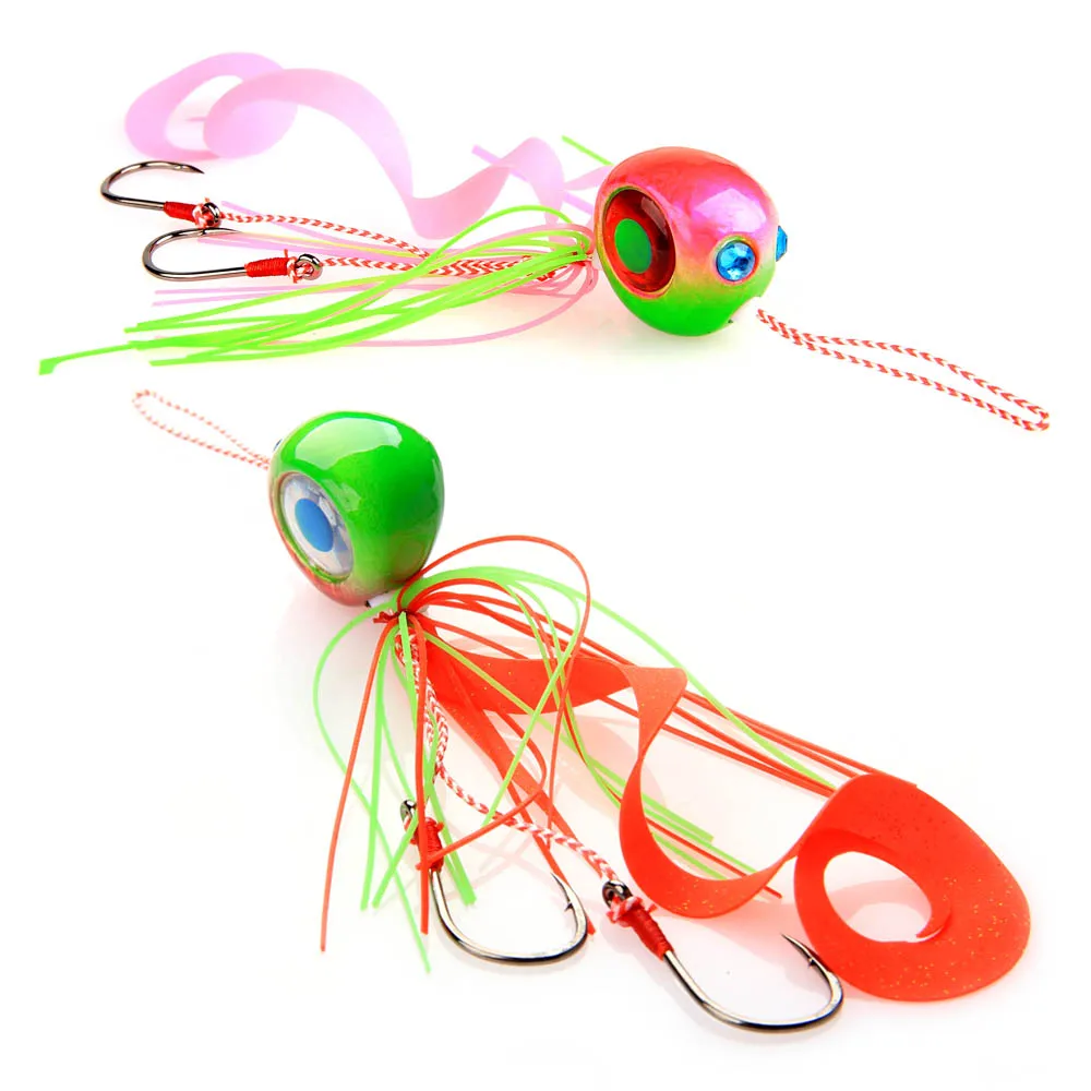 

FSTK in stock 40g/50g/60g/70g/80g/90g/100/135g jig skirts diamond jig saltwater jigging lure, N/a