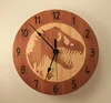 Dinosaur MDF Wood Wooden wall clock Kids room decor Jurassic park Jurassic world Home clock Office clock