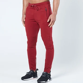 Mens Fashion Red Slim Fit Workout Sports Gym Jogger Sweat Pants - Buy Jogger Sweatpants,Red 