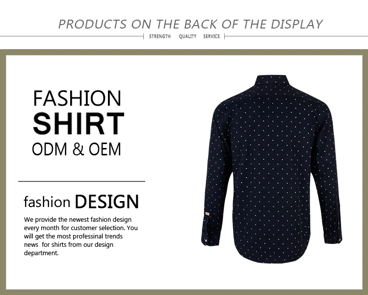 Eco friendly daily wear 100% cotton printed pattern full sleeve man clothes shirts