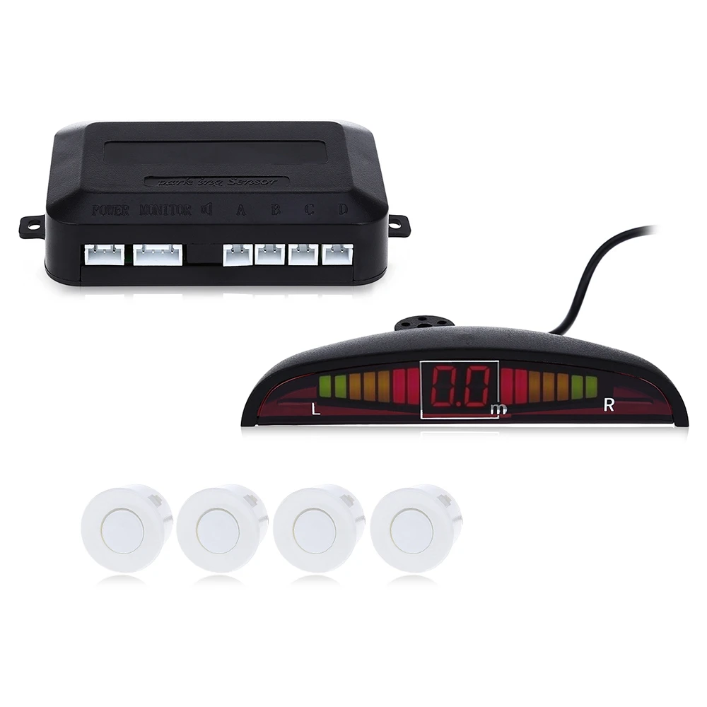 1 Set Car Parking Sensor Kit Car Auto LED Display 4 Sensors For All Cars Reverse Assistance Backup Radar Monitor Parking System